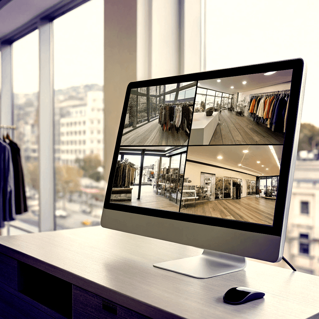 Downtown Boutique security installation showing discreet camera integration